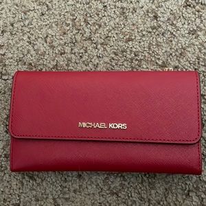 Cherry red Michael kors wallet